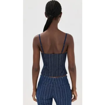 Stylish Lioness Women's Charismatic Denim Corset for Fashion Lovers