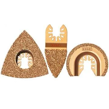XXGO 25 Pcs Oscillating Tool Accessory Kits Compatible with Bosch Chicago Craftsman Dremel Fein Harb...