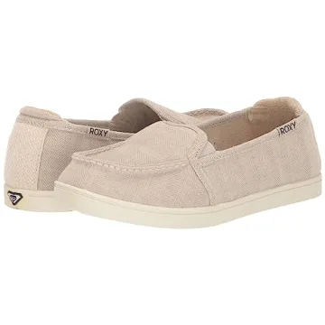 Roxy Women's Minnow VII Eco-Friendly Loafer in Oatmeal