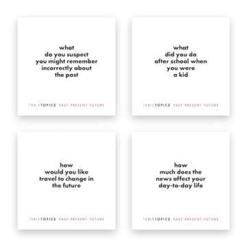 TableTopics Past Present Future - 135 Thought-Provoking Conversation Cards to Talk About the Past, Embrace the Present, and Dream About the Future