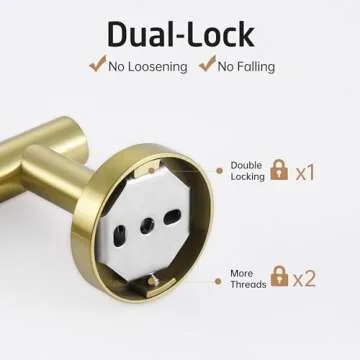 KES Bathroom Toilet Paper Holder Brushed Gold Wall Mount Toilet Roll Holder SUS304 Stainless Steel, A2175S12-BZ