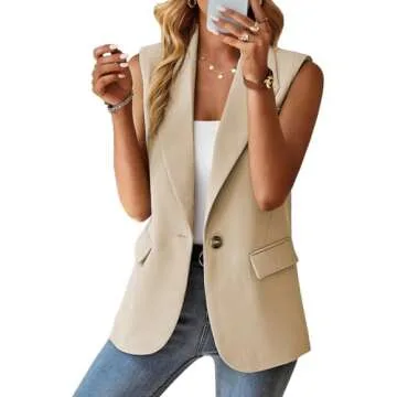Summer Outfits for Women Trendy Fashion Tops 2025 Vegas Womens Summer Clothes Apparel Women's Summer Outfits Womens Fashion Work Influencers Picks Womens Clothes 2025 Beige L
