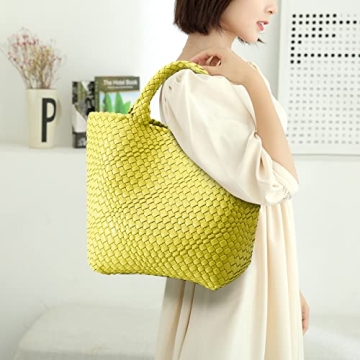 Stylish Woven Vegan Leather Tote for Every Occasion