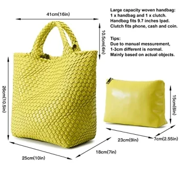 Stylish Woven Vegan Leather Tote for Every Occasion