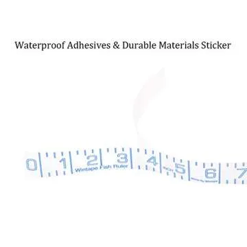 VAXATO Adhesive Transparent Fish Ruler - 40 Inch Fishing Measuring Tape - Fish Measuring Tape for Fi...