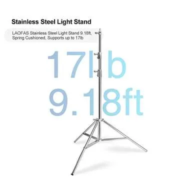 Aputure 300D II Led Video Light with 3.9-9.1 Feet Light Stand V-Mount 55000lux@0.5M 5500k Sidus Link...