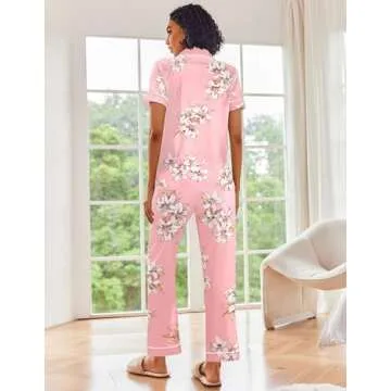 Ekouaer Silk Satin Pajama Set for Women - Luxurious Comfort