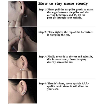 Elegant Hypoallergenic Sterling Silver Ear Cuffs for Women