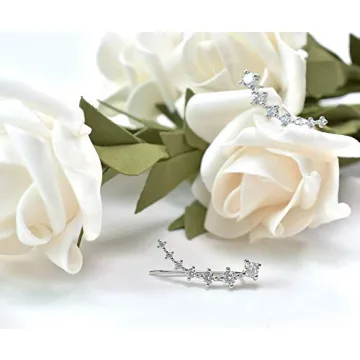 Elegant Hypoallergenic Sterling Silver Ear Cuffs for Women