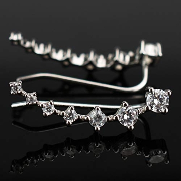 Elegant Hypoallergenic Sterling Silver Ear Cuffs for Women