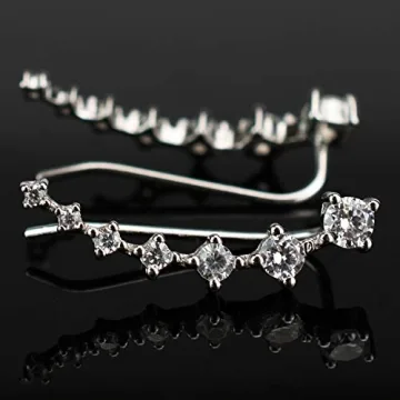 Elegant Hypoallergenic Sterling Silver Ear Cuffs for Women