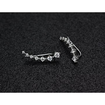 Elegant Hypoallergenic Sterling Silver Ear Cuffs for Women