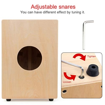 Quality AKLOT Cajon Drum Box for Musicians of All Levels