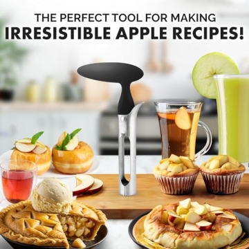 Zulay Kitchen Premium Apple Corer - Ultra Sharp Stainless Steel Tool