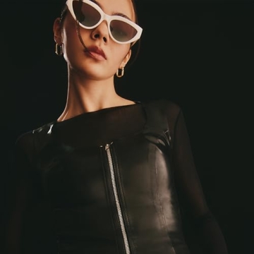 Quay Polarized Cat Eye Sunglasses with UV Protection