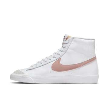 Nike Women's Gymnastics Shoes, White Pink Oxford Black Summit White, 7.5 US