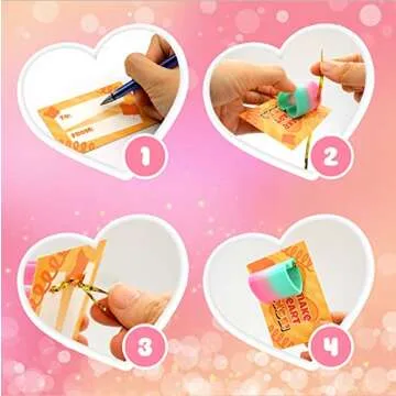 GoForward 28 Packs Valentine's Day Cards for Kids with Rainbow Springs, Fidget for Kids Valentine, Fidget Toys for Valentines Day Gifts, Classroom Gift Exchange