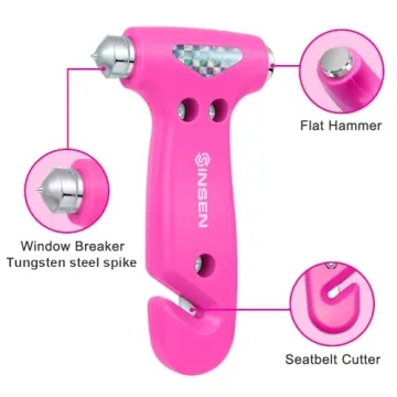 SINSEN Car Safety Hammer: Essential Emergency Tool for All Drivers