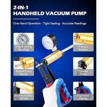 Orion Motor Tech Brake Bleeder Kit with Vacuum Pump