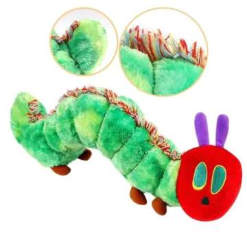 YULOMI Very Hungry Caterpillar Plush Toy - Soft Cotton Stuffed Animal, Eric Carle Inspired, Lovely P...