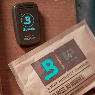 Boveda Seasoning Packs – 84% RH – Perfect for Wood Humidifier Boxes (4 Pack)