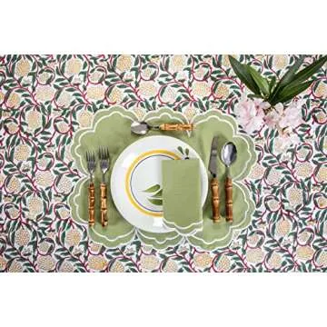 Villa Positano Organic Cotton Washable Placemats Set