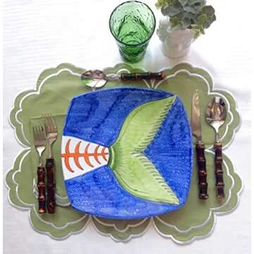 Villa Positano Organic Cotton Washable Placemats Set