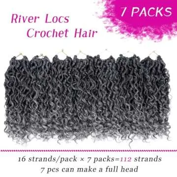 Goddess Faux Locs Crochet Hair 10 Inch Ombre Grey