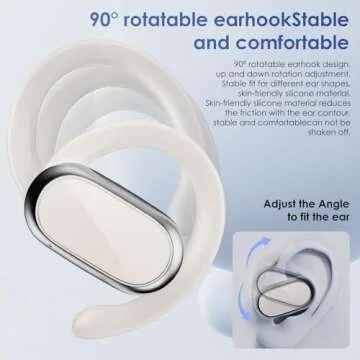 Butyoef Open Ear Headphones,360-Degree Panoramic Sound, DT4.0 Without Sound Loss,Air Conduction, 48H...