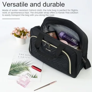 Coolife Luggage Carry On and Tote Bag Set for Travelers