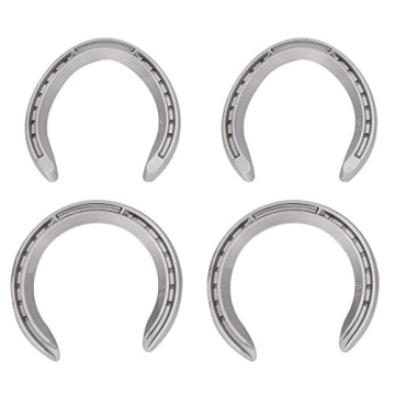 TAKESH 4Pcs Aluminium Alloy Horseshoes - Durable Horse Riding Tools