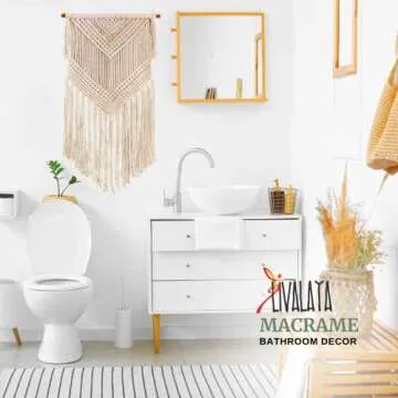 Livalaya Boho Macrame Wall Hanging 16x36 Elegant Decor