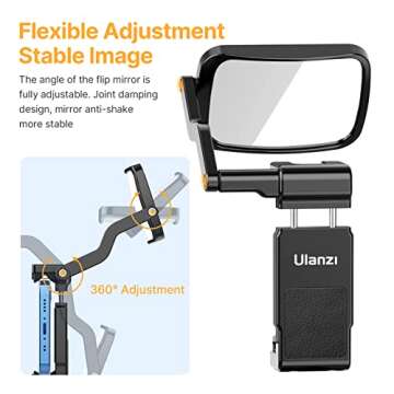 UURig 2 Pcs Selfie Mirror for Camera and Smartphone