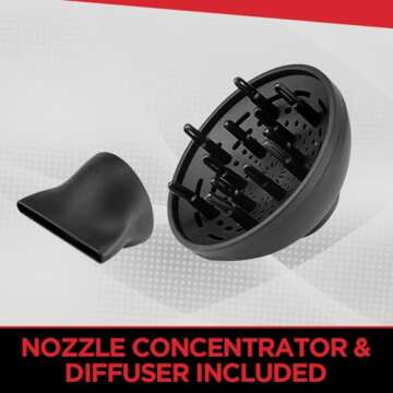 CHI 1875 Series Hair Dryer, Blow Dryer For Ultra-Fast Hair Drying, Reduces Frizz & Increases Shine, ...