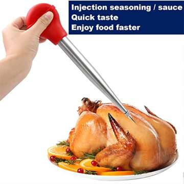 IFFMYJB Turkey Baster Set - Quality Meat Injector & Tools