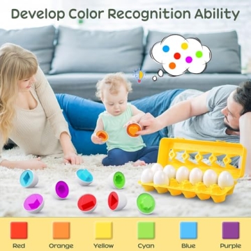 CPSYUB Matching Eggs Educational Toy for Toddlers