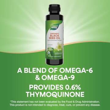 Nature's Way Organic Black Seed Oil, 8 fl oz Quality Supplement
