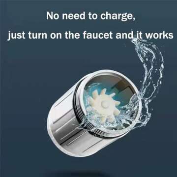 3-Color Temperature Sensitive Gradient LED Water Faucet Light Water Stream Color Changing Faucet Tap Sink Faucet for Kitchen and Bathroom