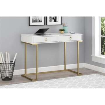 Ameriwood Home Serenity Computer Desk, White