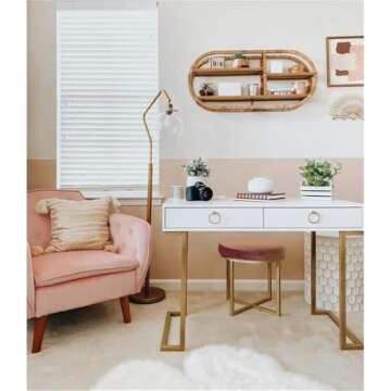 Ameriwood Home Serenity Computer Desk, White