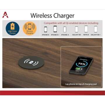 Ameriwood Home Serenity Computer Desk, White