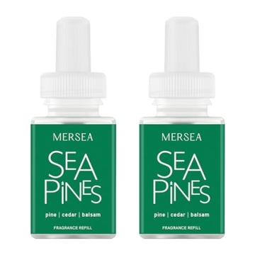 Pura & Mersea Sea Pines Fragrance Refill - Dual Pack for Home Diffuser - Clean Air Freshener - Up to...