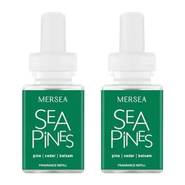 Pura & Mersea Sea Pines Fragrance Refill - Dual Pack for Home Diffuser - Clean Air Freshener - Up to...