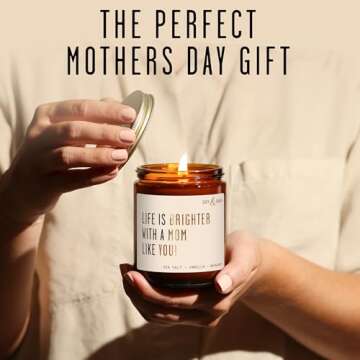 Mothers Day Gifts for Mom, Mom Gifts From Daughter or Son - 'Life is Brighter with a Mom like You' S...