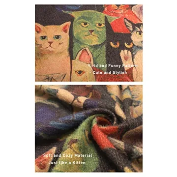 YESNO Women's Christmas Oversized Graphic Sweater