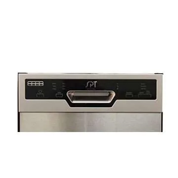 SPT SD-9254SSA 18″ Wide Built-In Stainless Steel Dishwasher w/Heated Drying, ENERGY STAR, 6 Wash Programs, 8 Place Settings and Stainless Steel Tub