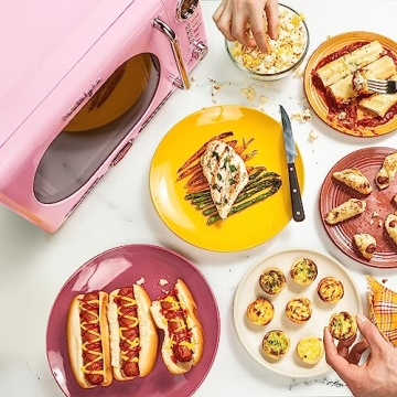 Charming Nostalgia Retro Microwave Oven for Stylish Kitchens