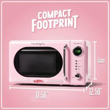 Charming Nostalgia Retro Microwave Oven for Stylish Kitchens