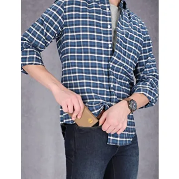 Timberland Men's Durable Trifold Nylon Wallet Khaki