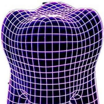 Tooth Shape 3D Illusion LED Lamp - Unique Design